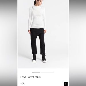 Marcella Freya Harem Pant in Black size L